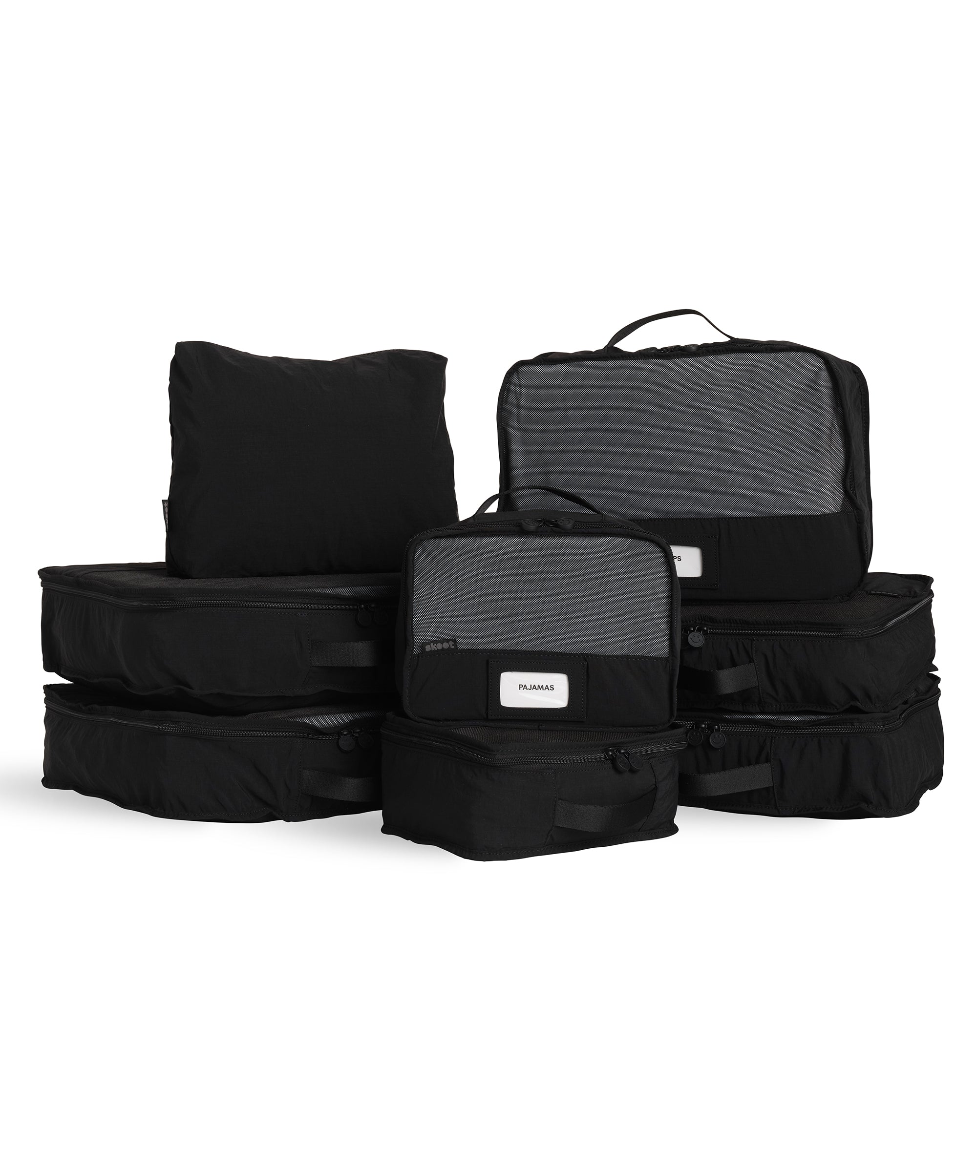 Skoot Trunk Packing Cubes in Onyx