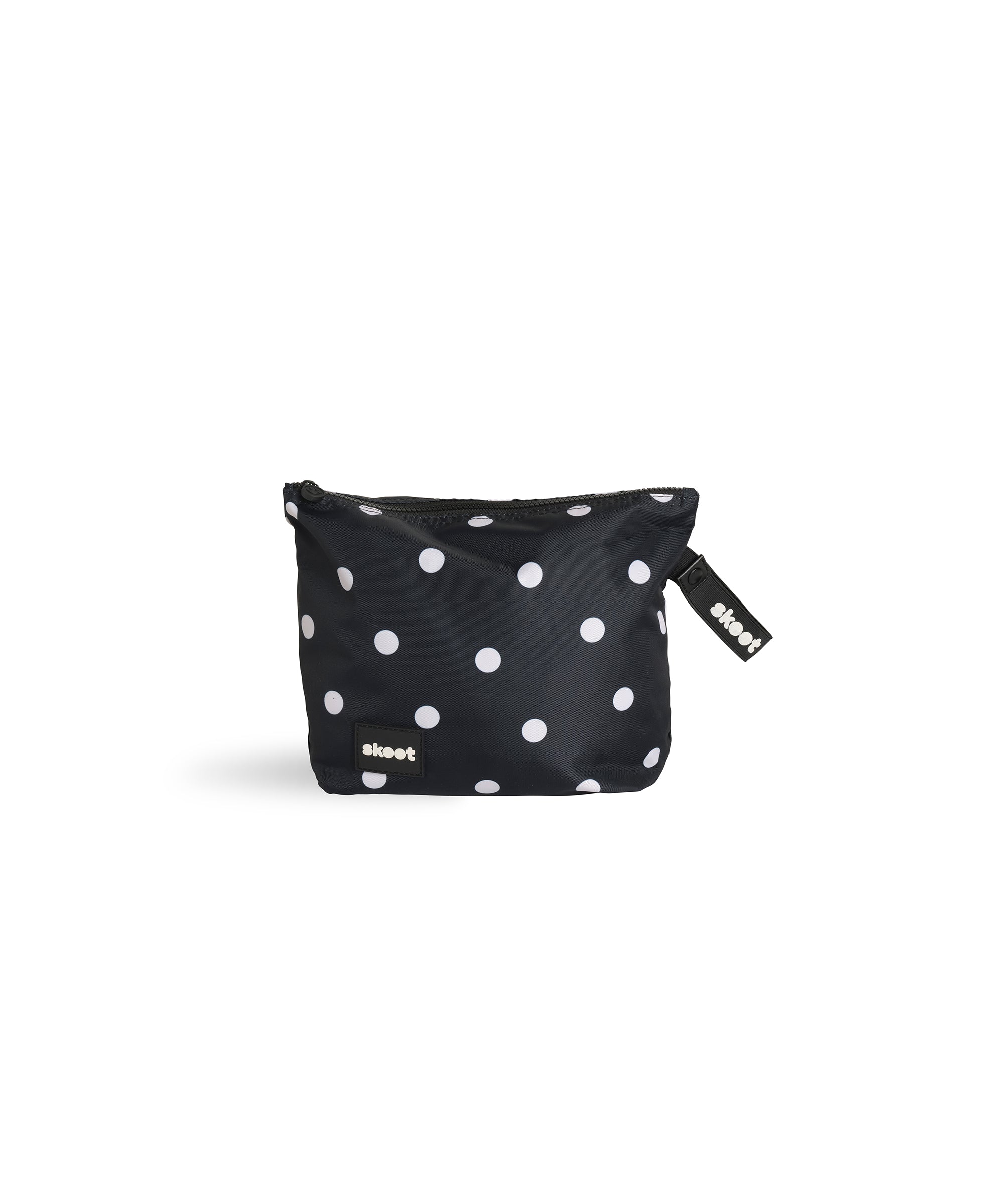 skoot polka dot diaper caddy zip pouch