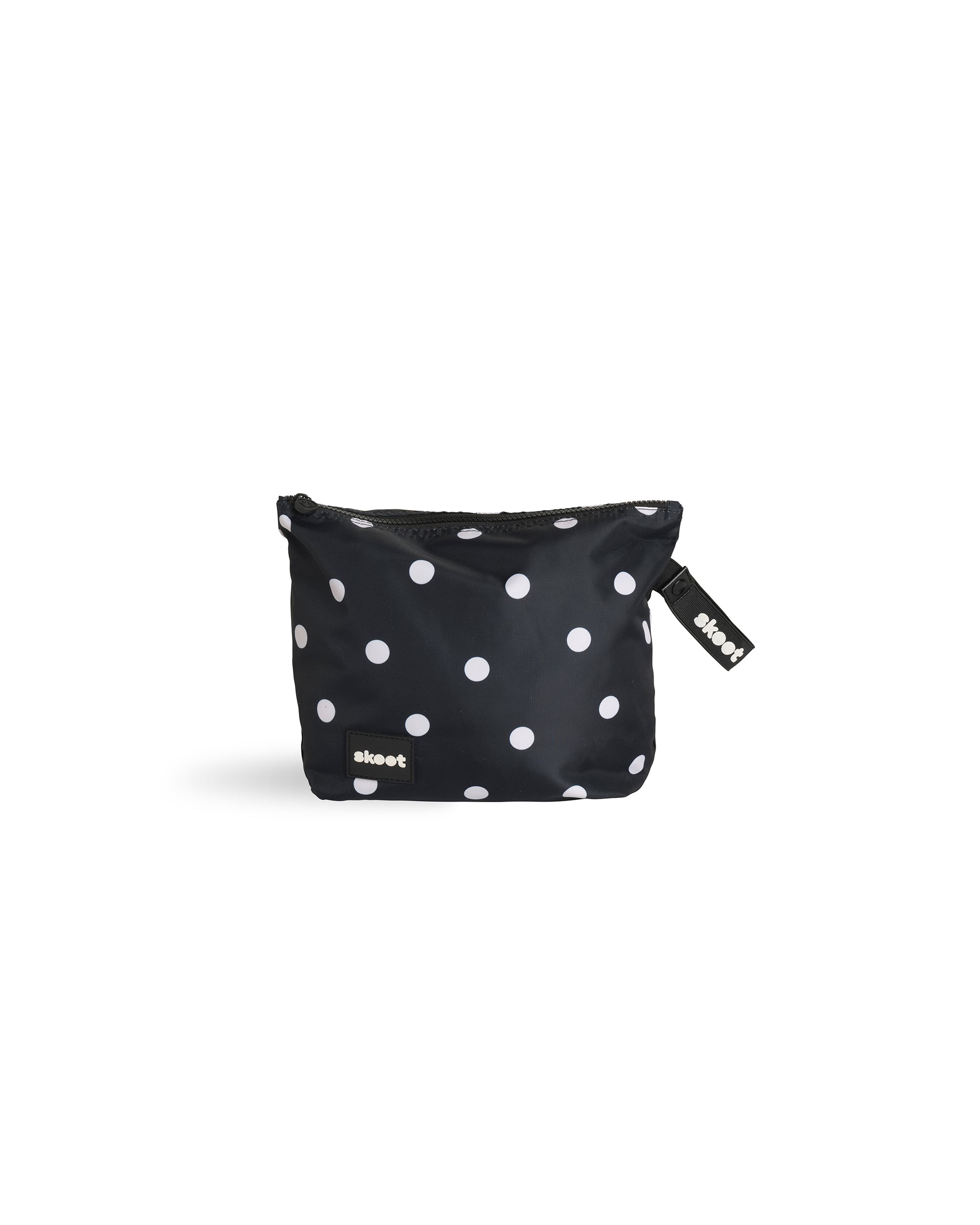 skoot polka dot diaper caddy zip pouch