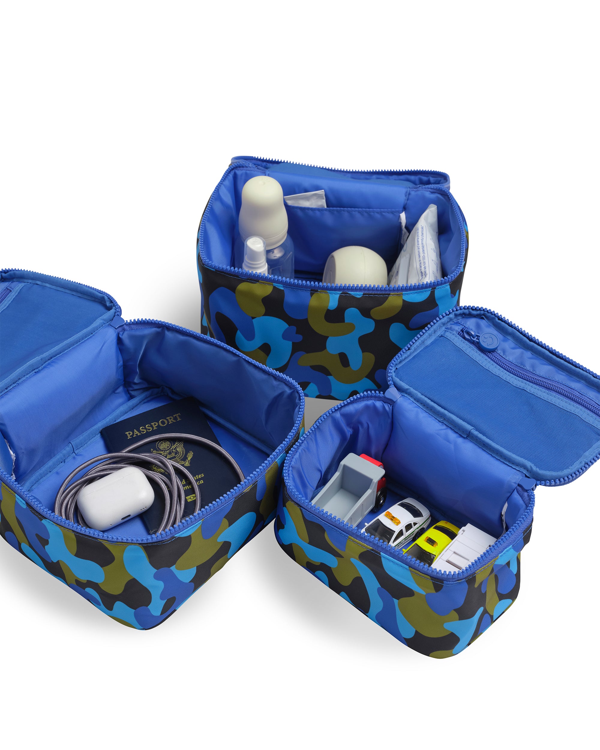 Small Medium Large Blue Camo