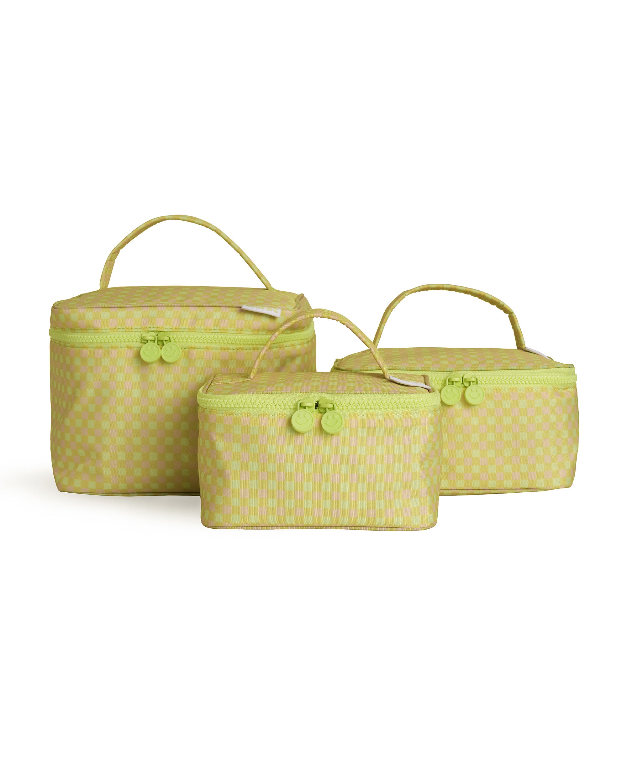 Small Medium Large Green Gingham