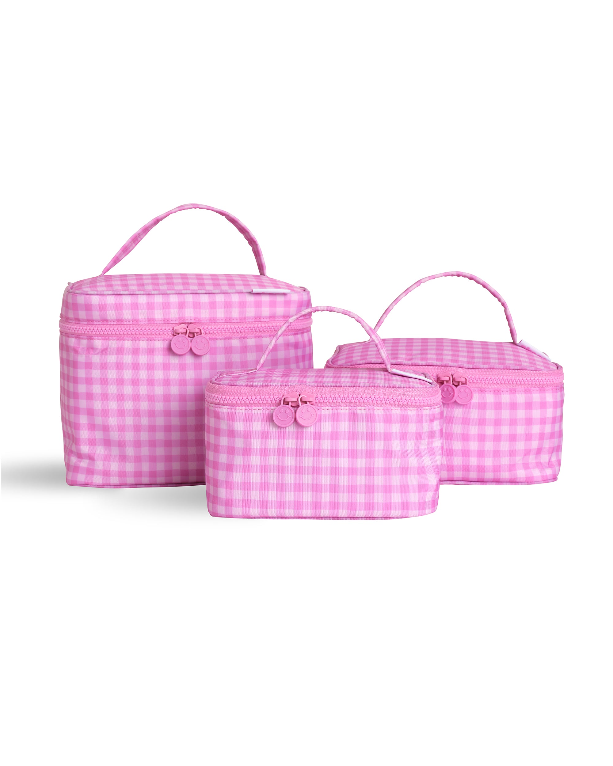 Small Medium Large Pink Gingham