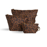 skoot leopard grab and go pouch set 3 piece bags