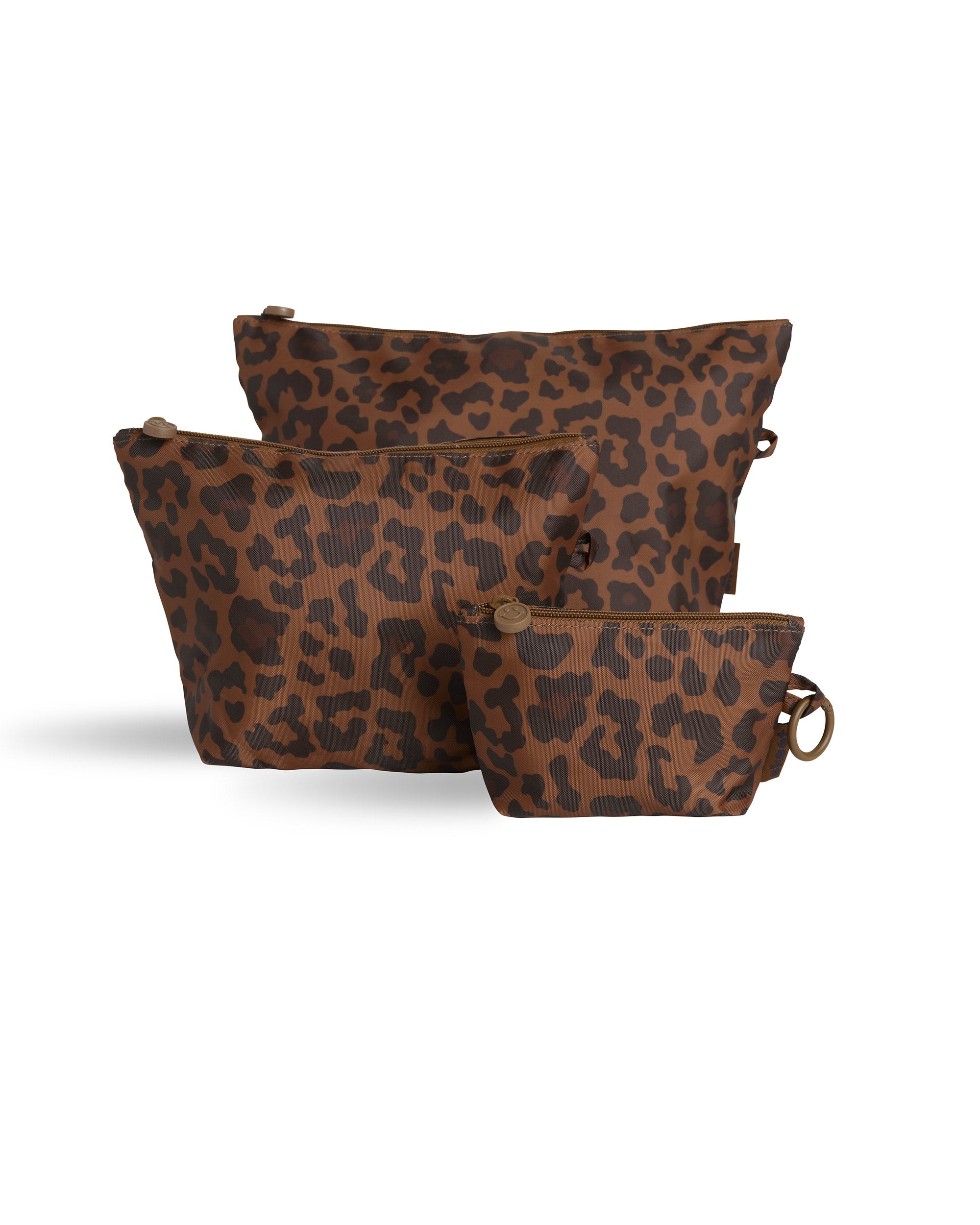 skoot leopard grab and go pouch set 3 piece bags