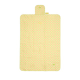 skoot green gingham snack size mat laying flat