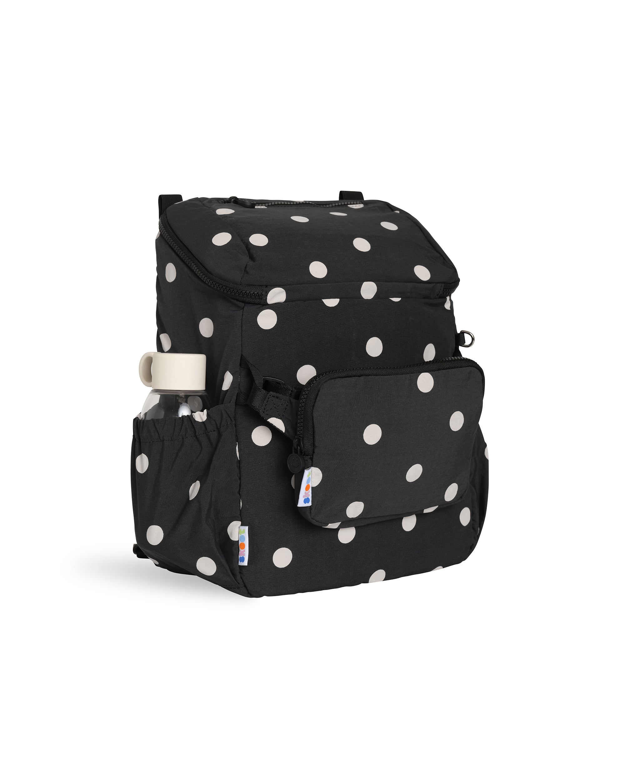 skoot polka dot kids backpack angled