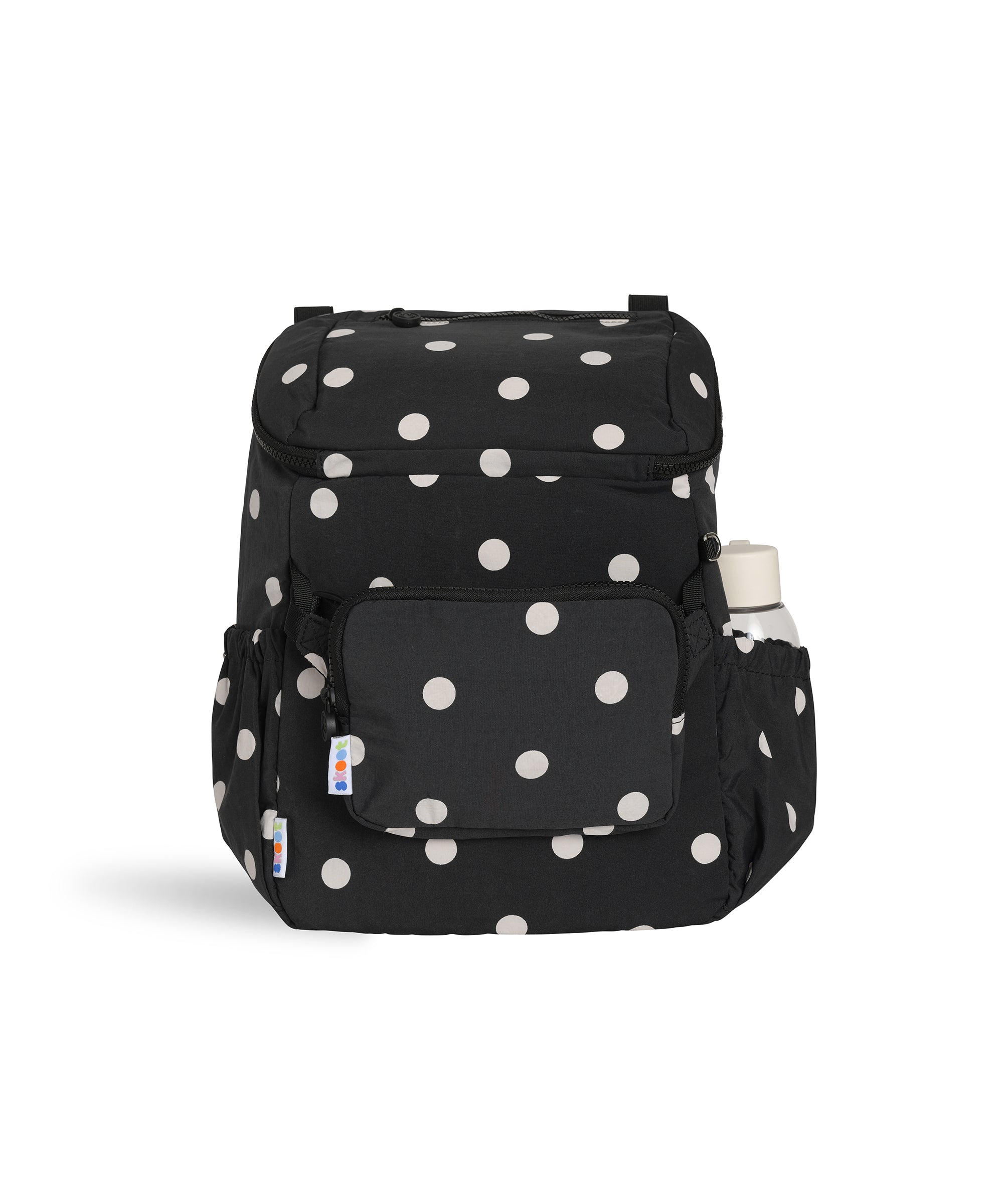 skoot polka dot kids backpack front detachable zip pouch