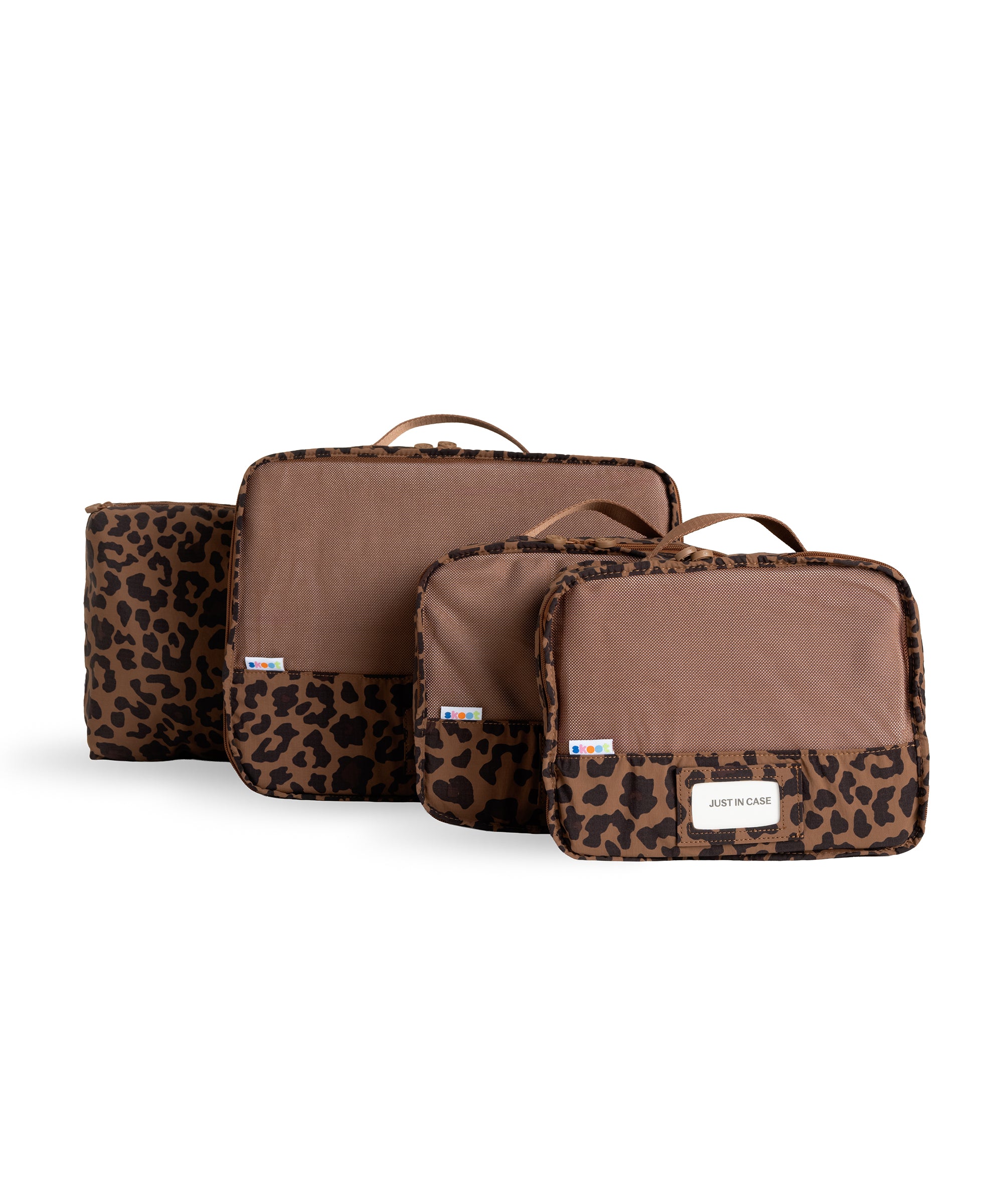 skoot leopard packing cubes group set