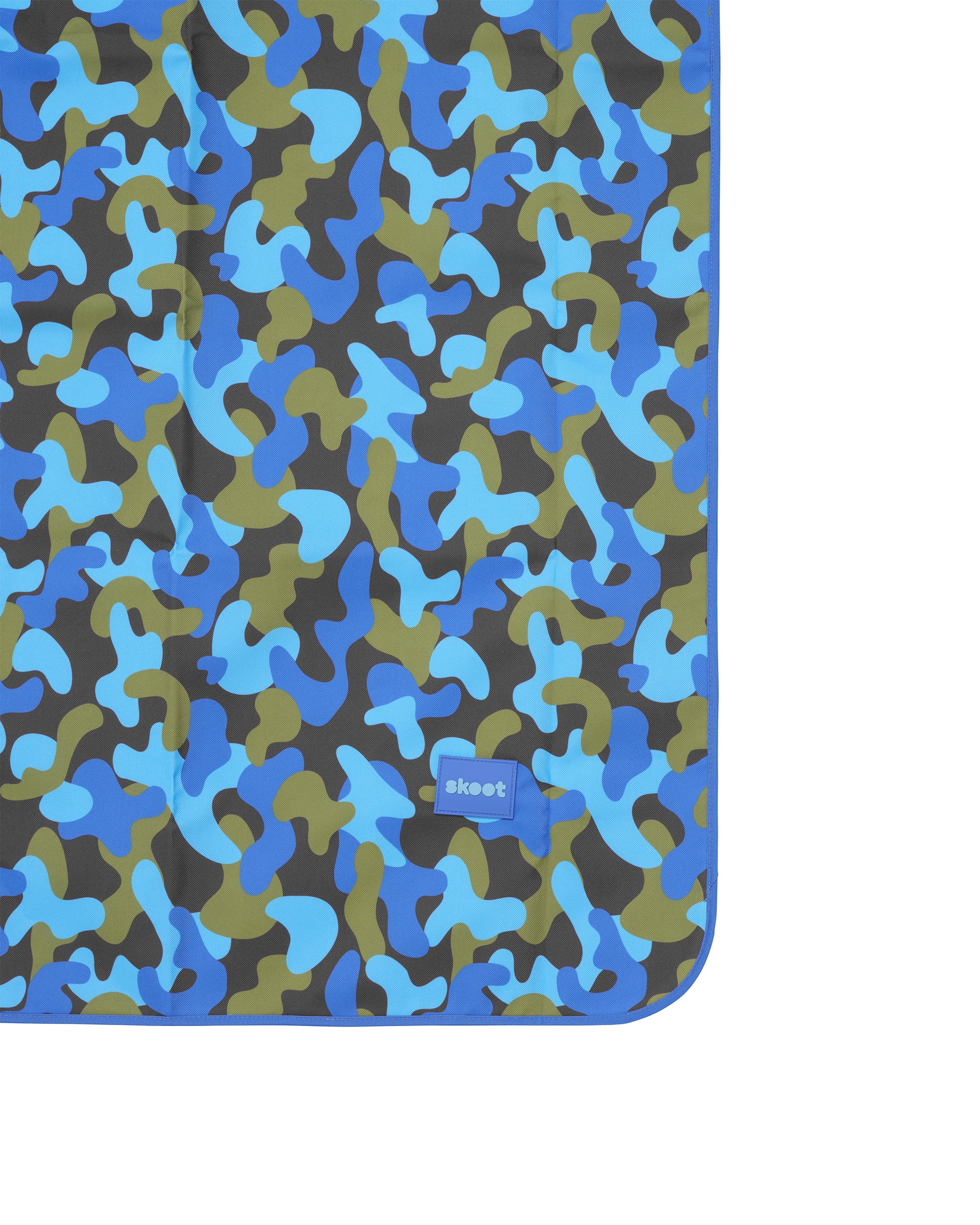 skoot blue camo snack size picnic size mat detail