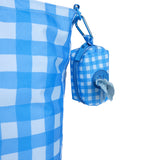 Skoot Mess Mate in Blue Gingham on Tote