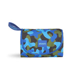 skoot blue camo picnic size mat folded up