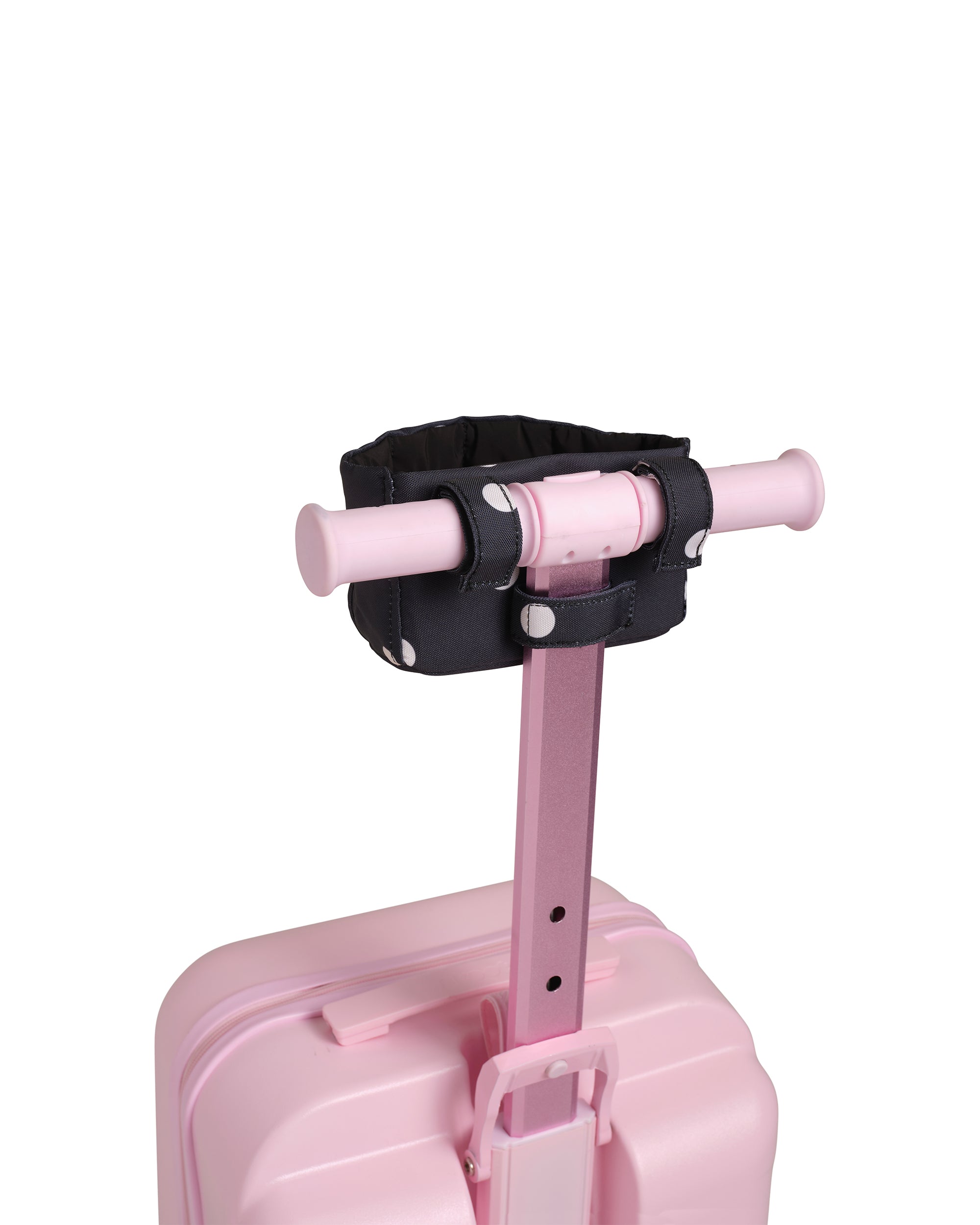 polka dot pattern skoot skootcase doll carrier back handlebar attachment