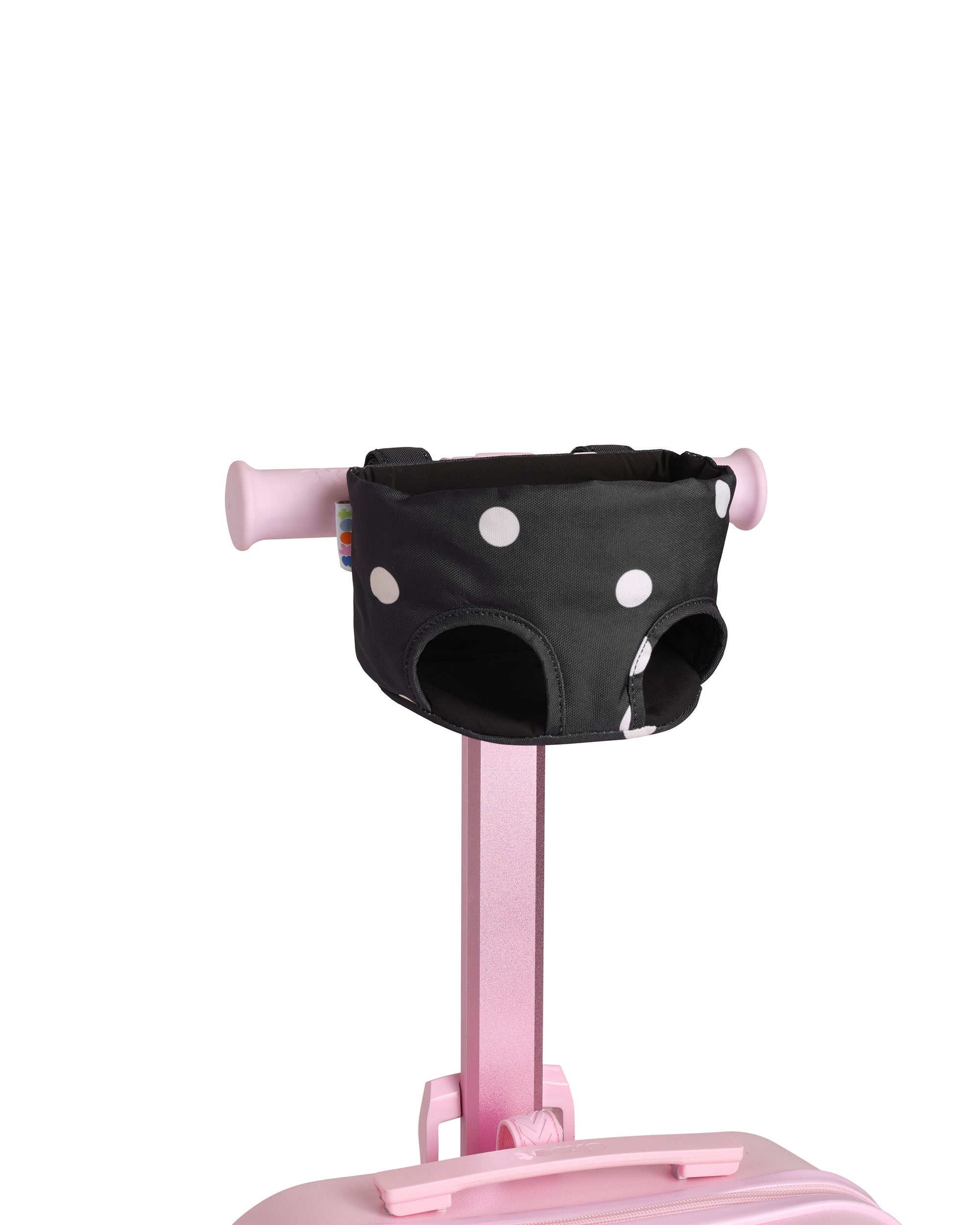polka dot pattern skoot skootcase doll carrier front shot