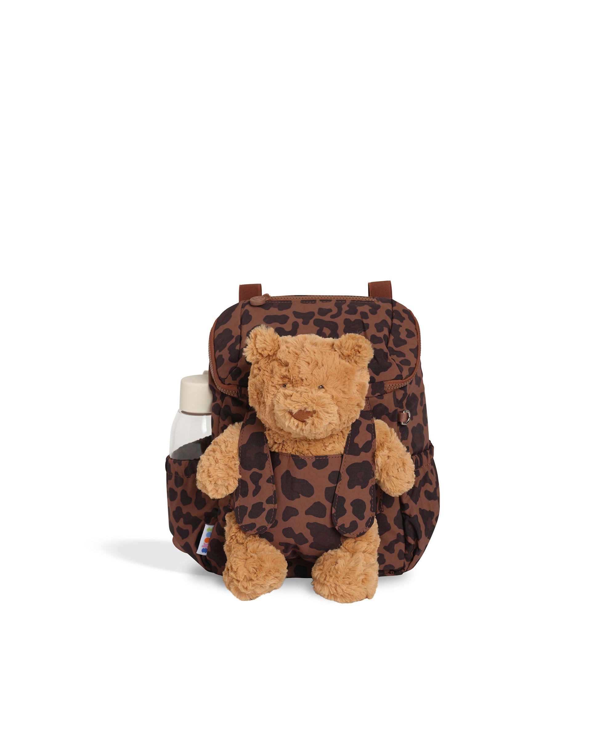skoot toddler backpack leopard front stuffed