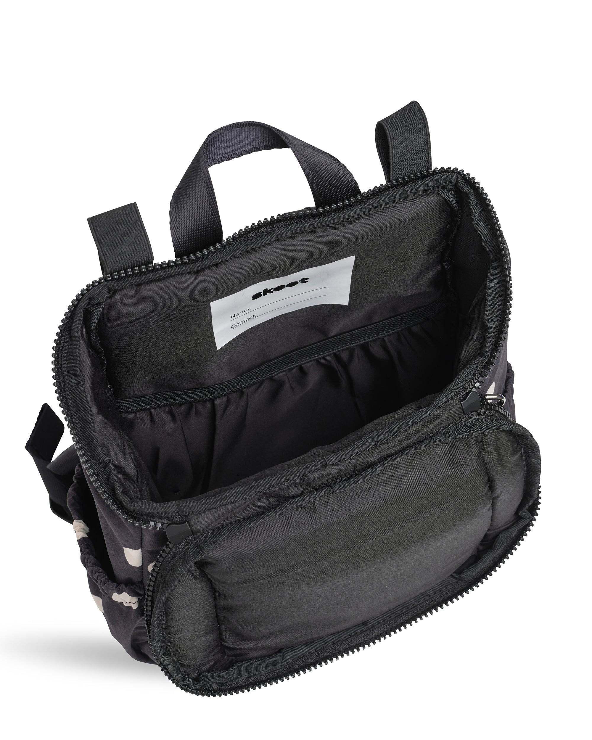 skoot toddler backpack onyx inside detail