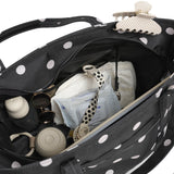 polka dot skoot tote bag inside pockets