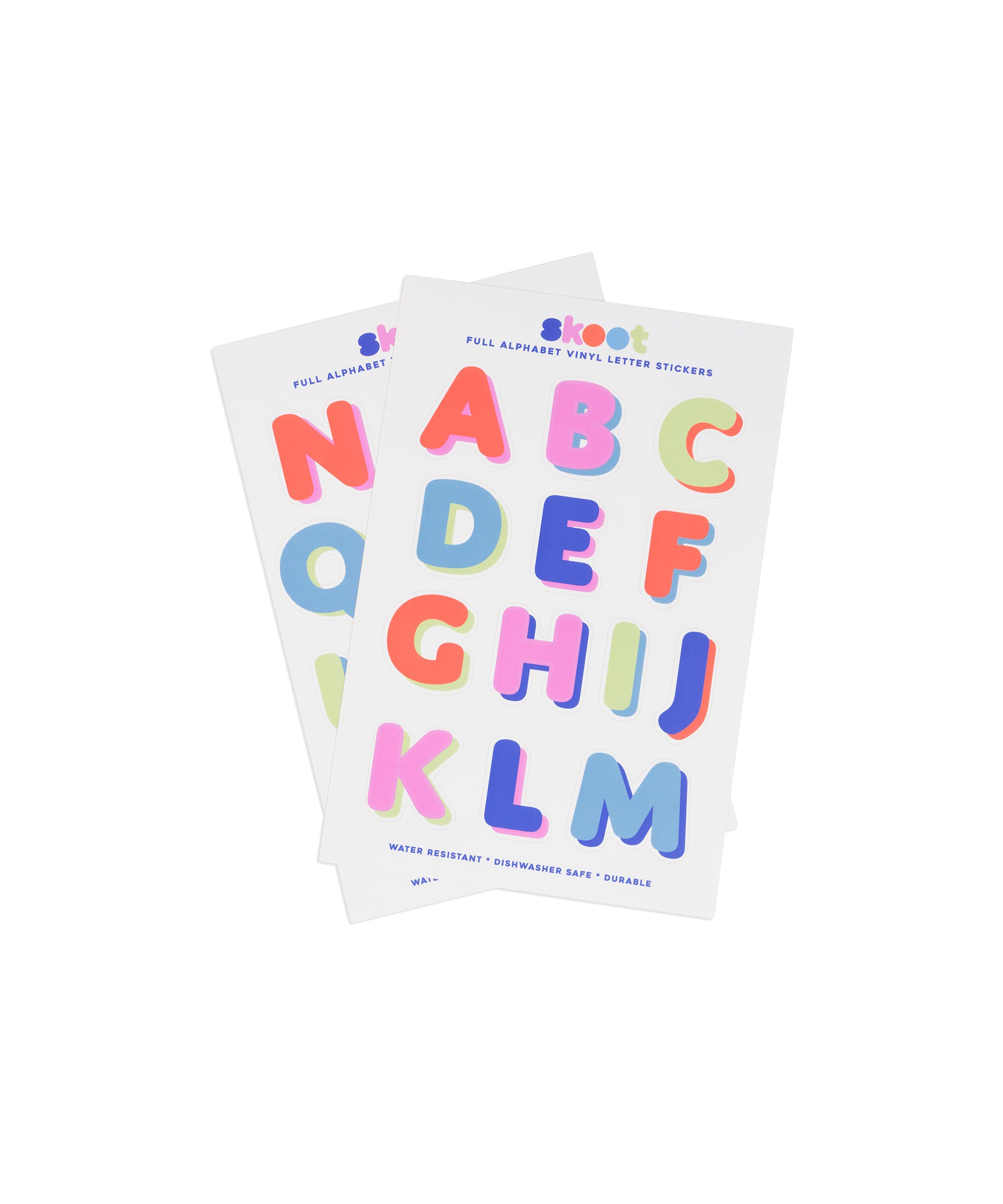 Skoot colors alphabet sticker sheet 3 pack
