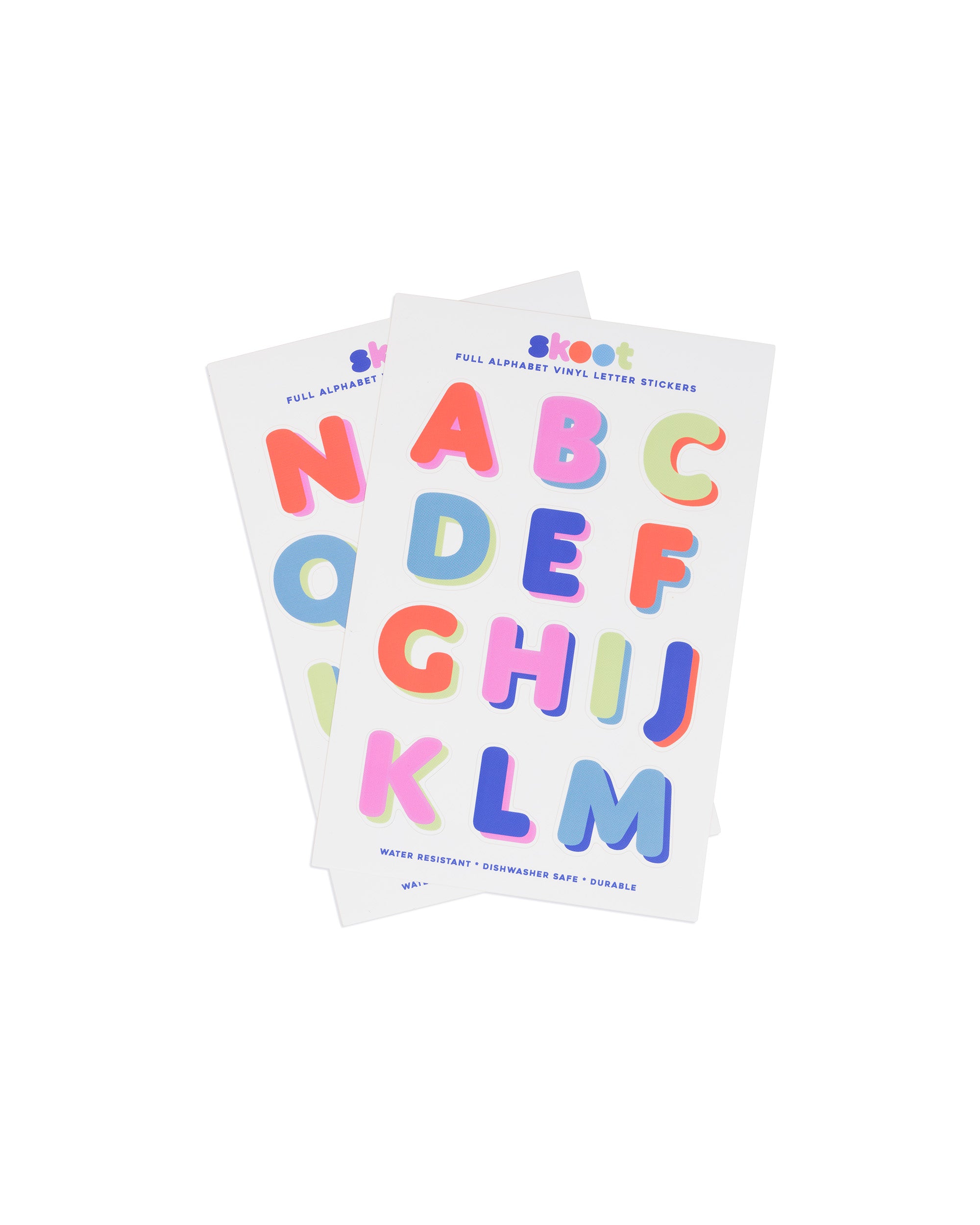 Skoot colors alphabet sticker sheet 3 pack