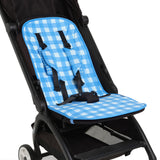 skoot blue gingham stroller liner