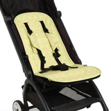 skoot green gingham stroller liner
