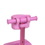 pink gingham skootcase scooter zip pouch back attachment
