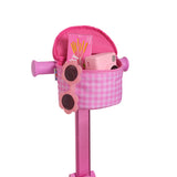 pink gingham skootcase scooter zip pouch attachment