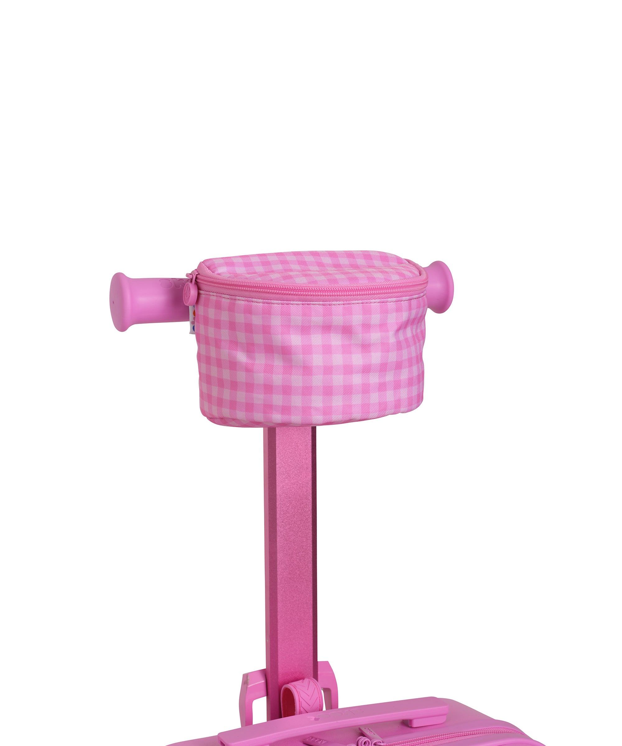 pink gingham skootcase scooter zip pouch attachment zipped