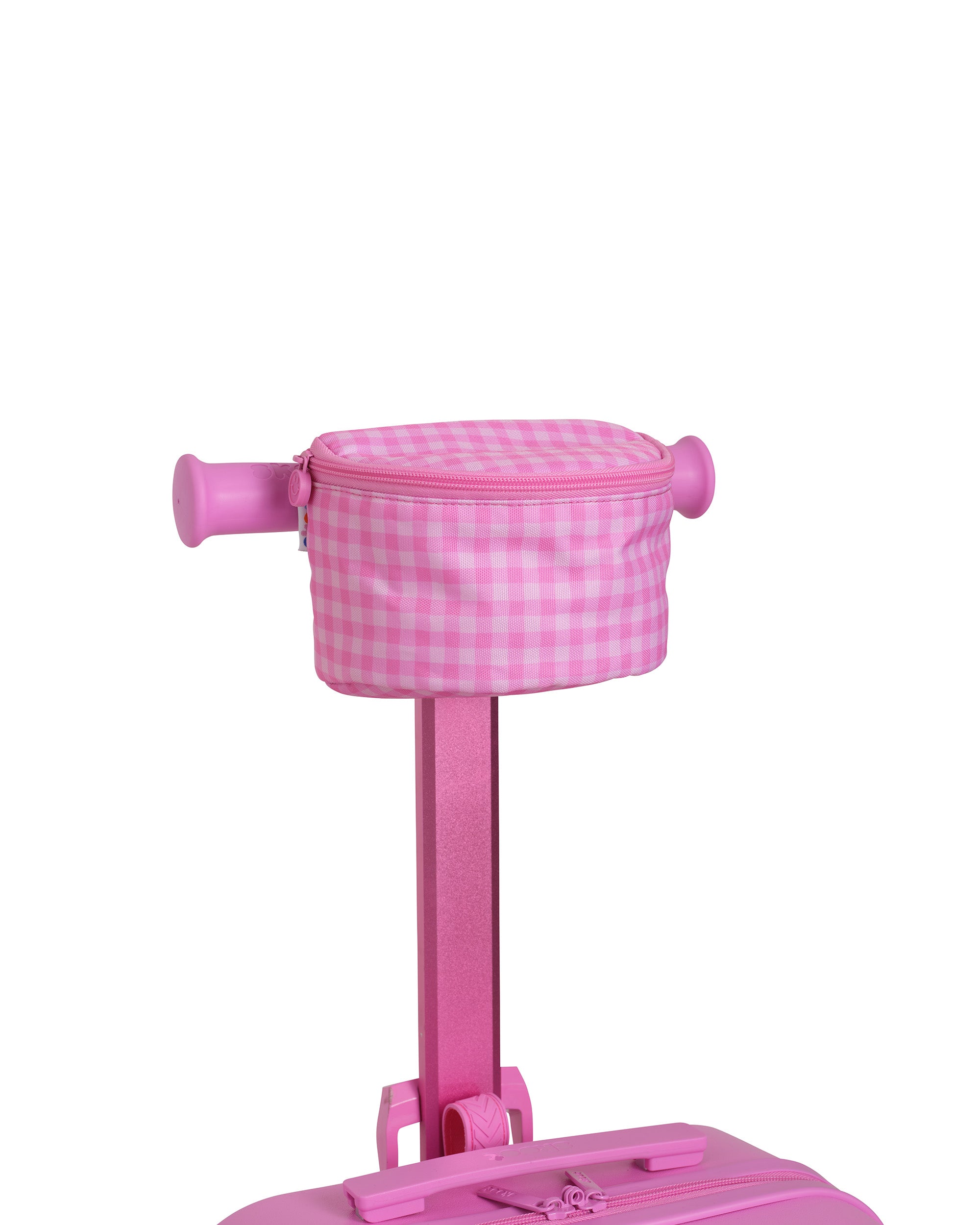 pink gingham skootcase scooter zip pouch attachment zipped
