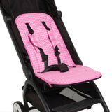 skoot pink gingham stroller liner