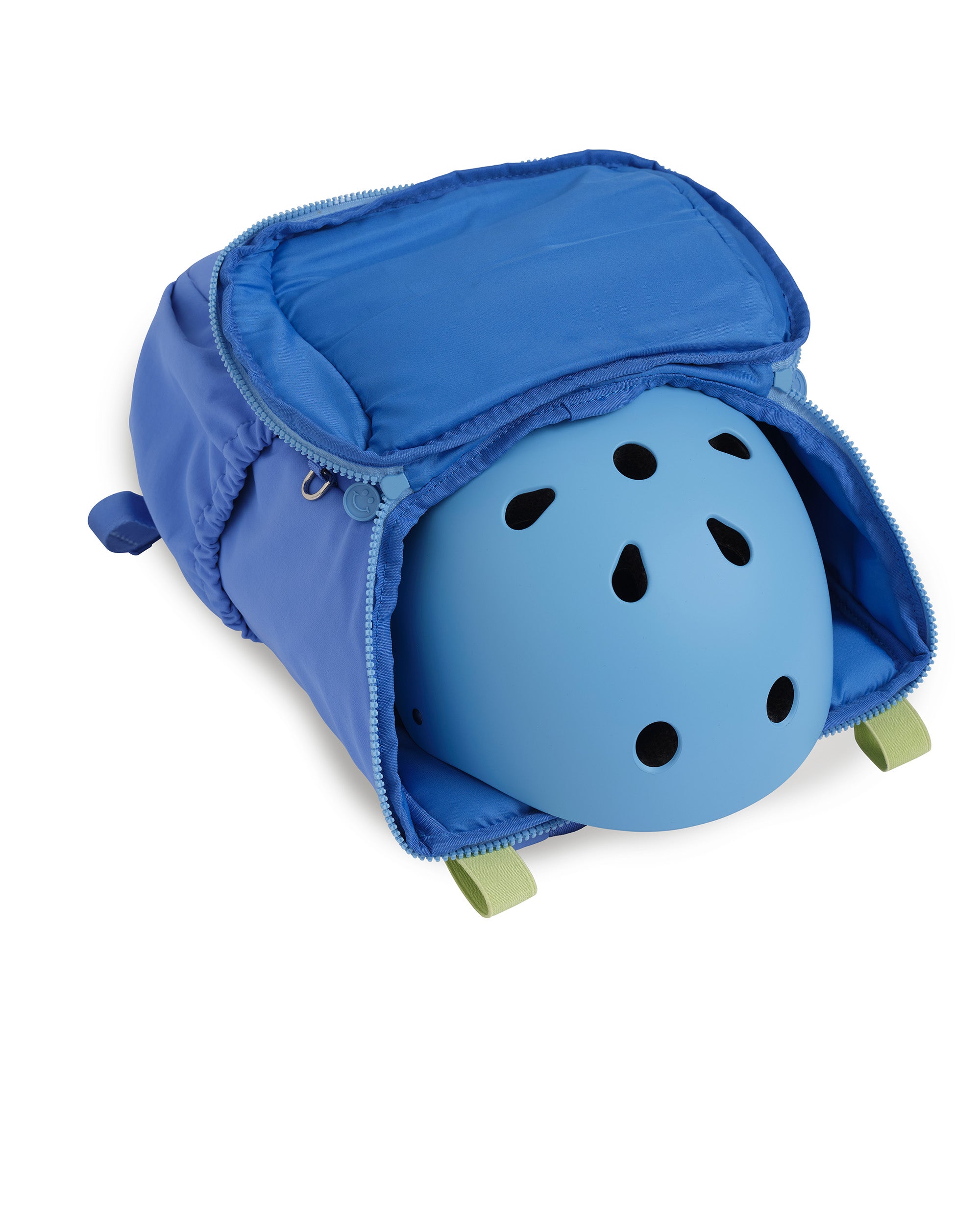 skoot jet blue kids backpack fits the skoot helmet