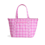 skoot pink gingham tote bag