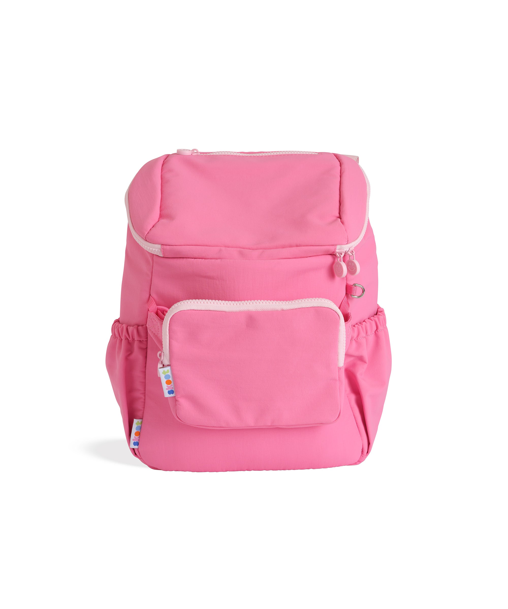 pop pink kids backpack front detachable zip pouch