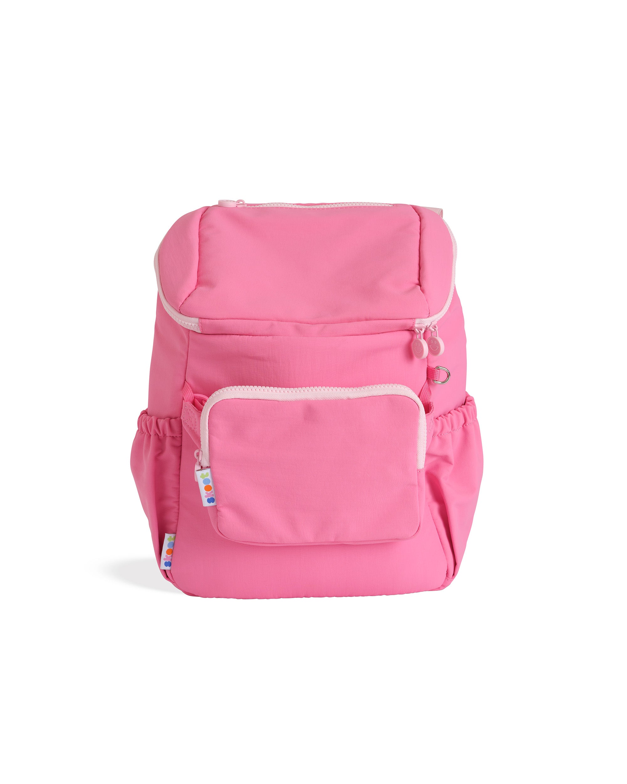 pop pink kids backpack front detachable zip pouch