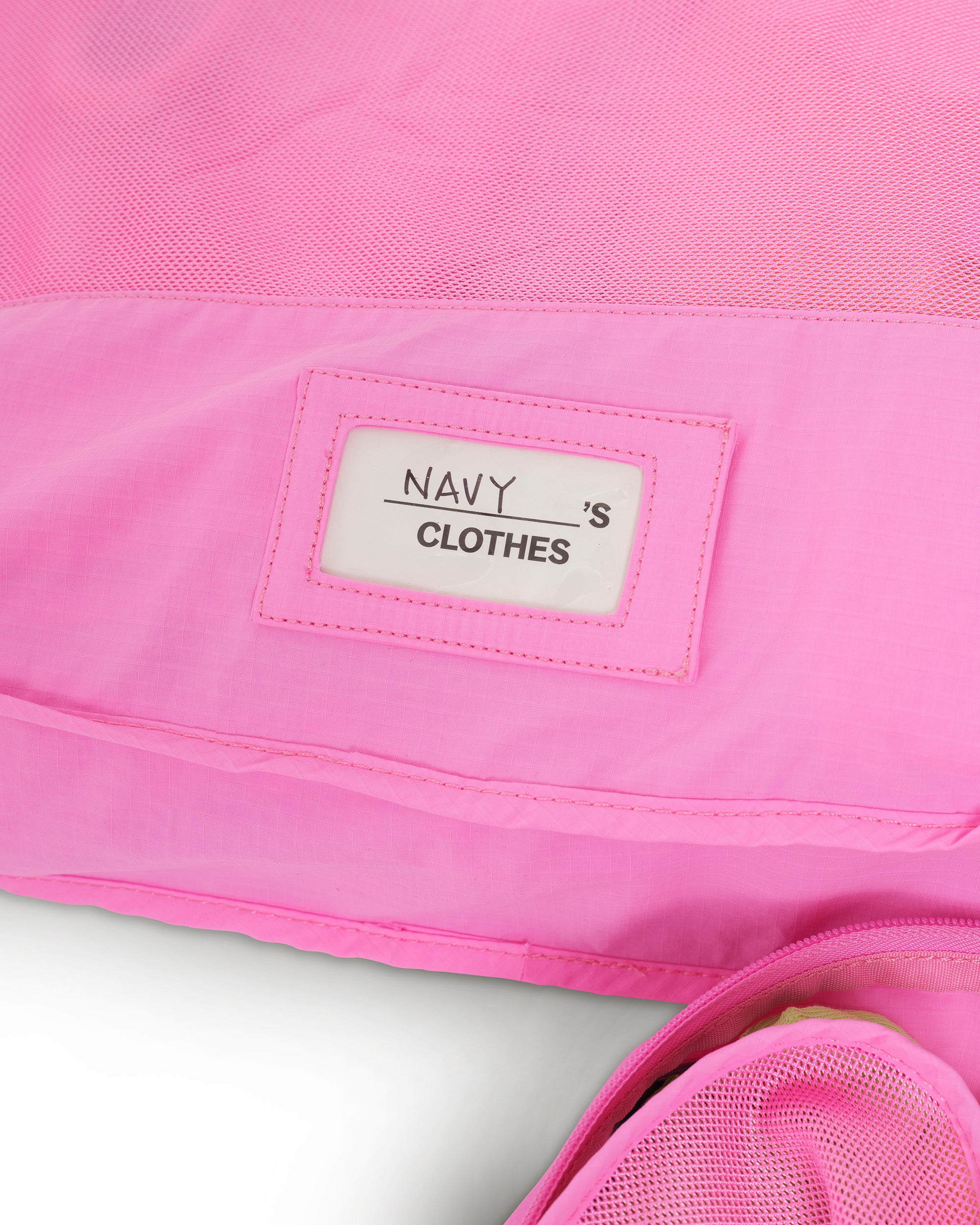 skoot pop pink packing cubes custom bag naming label