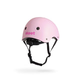 skoot puff pink scooter helmet back view