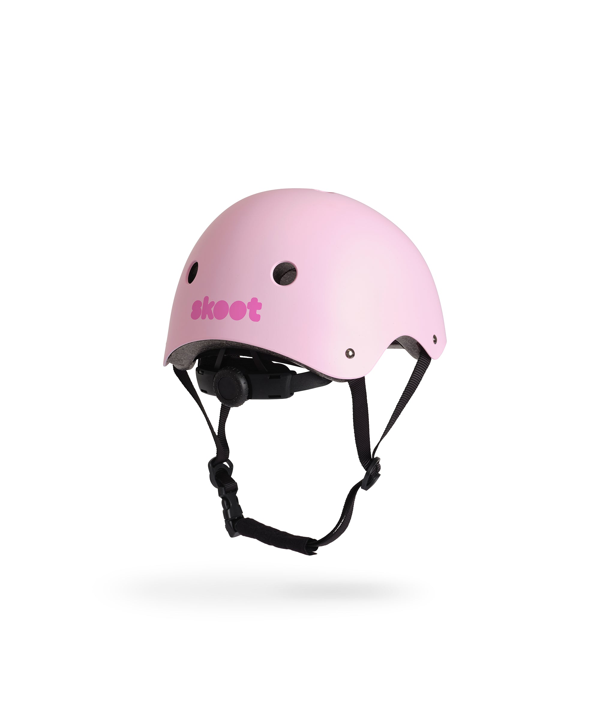 skoot puff pink scooter helmet back view