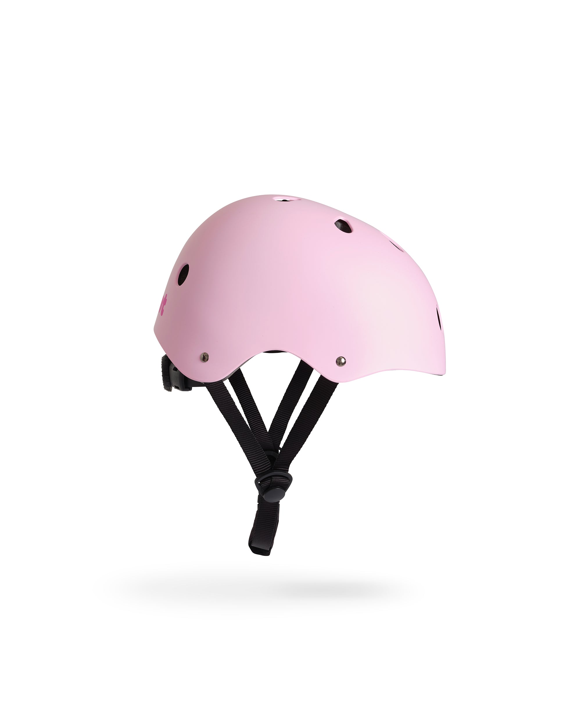 skoot puff pink adjustbale scooter helmet side view