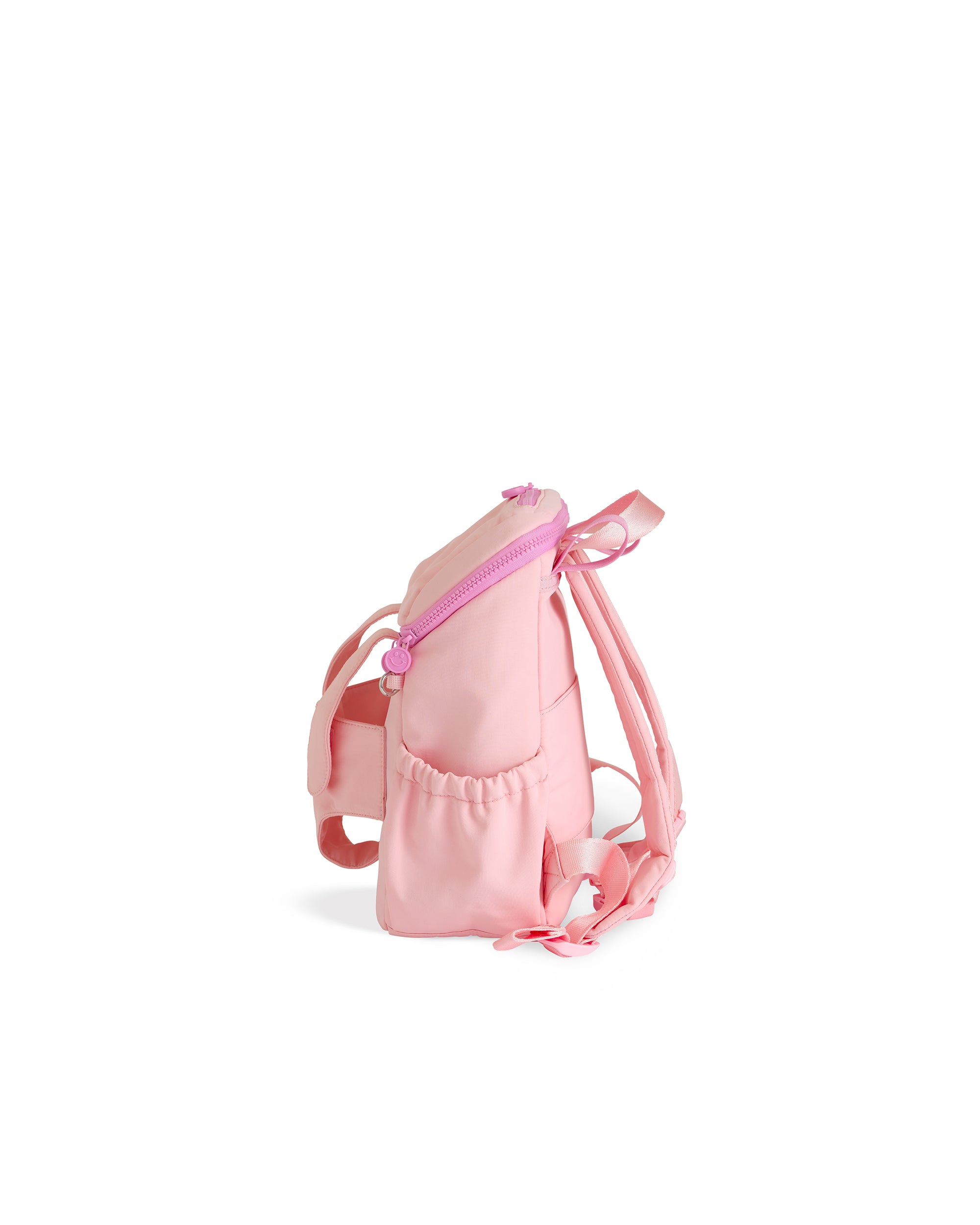 skoot puff pink toddler backpack empty side view