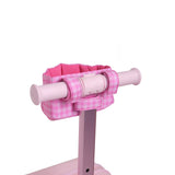 pink gingham pattern skoot skootcase doll carrier back handlebar attachment