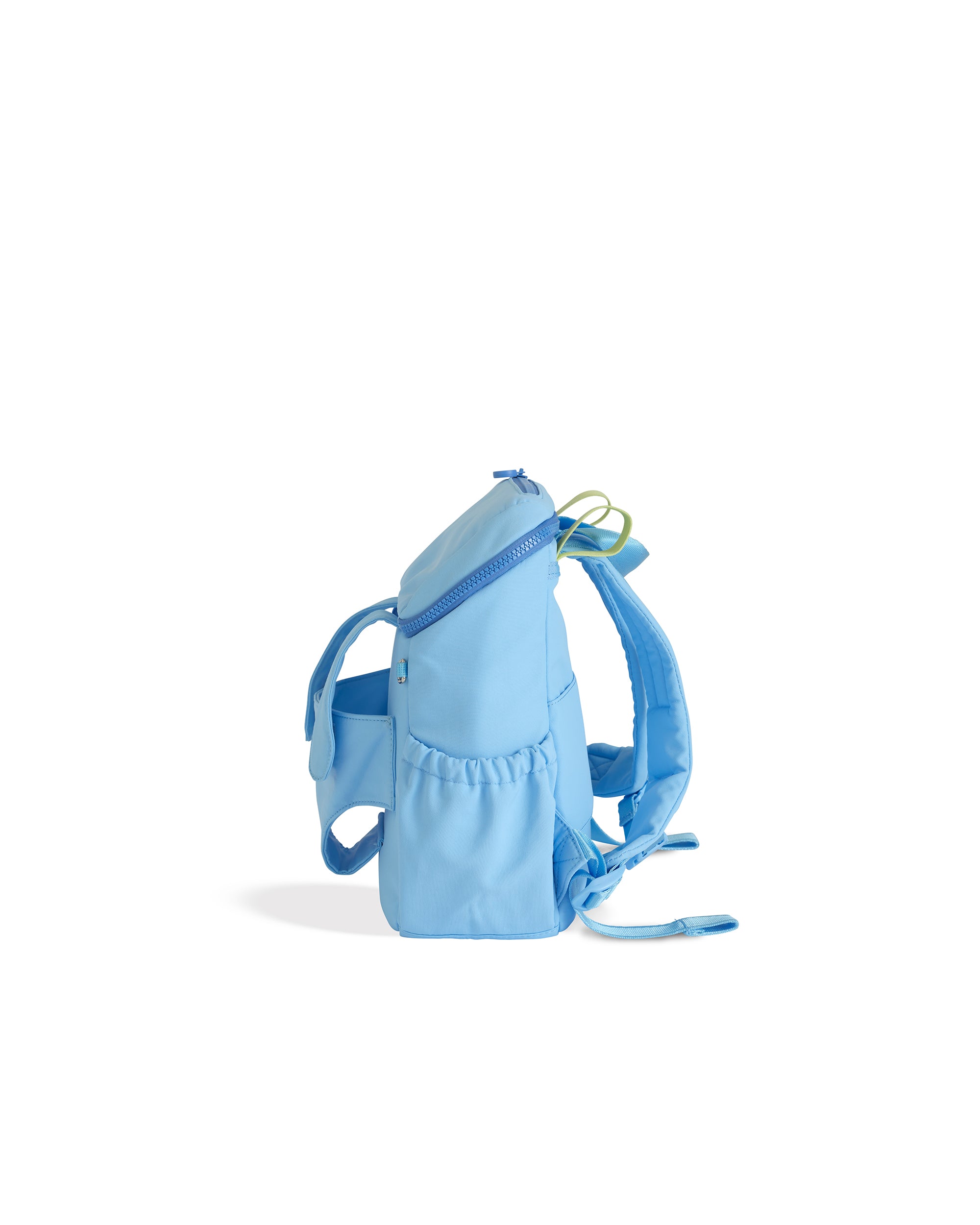 skoot sky blue toddler backpack empty side view