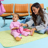 skoot green gingham snack size mat