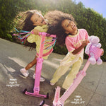 skootcase scooter detached suitcase puff pink pop pink jet blue sky blue go green